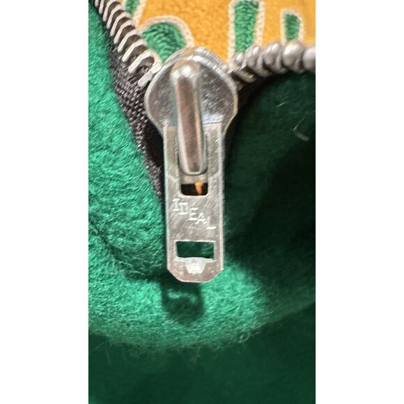 Vintage Authentic SHS South High Letterman Jacket Small Green Gold EUC Women’s - Picture 8 of 16